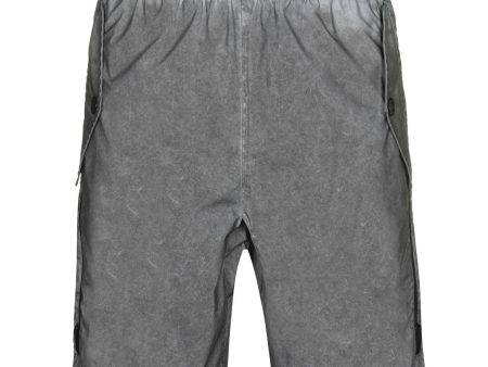 Stone Island Grey Reflective Logo Shorts Online Hot Sale