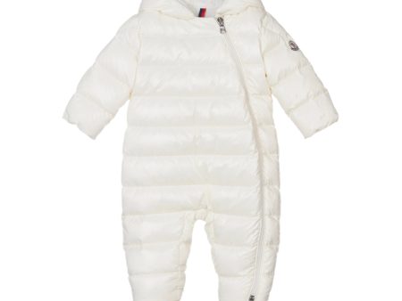 Moncler Ivory Down Padded Indro Puffer Snowsuit Online