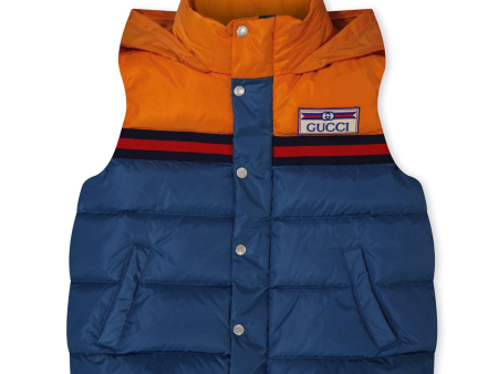 Kids Gucci Logo-Patch Padded Gilet on Sale