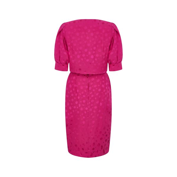 1990s Gail Hoppen Pink Dress Suit with Belt For Discount