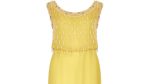 1960s French Couture Yellow Silk Chiffon Sequin Beaded Dress Online