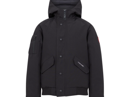 Kids Canada Goose Black  Rundle Bomber  Jacket For Discount