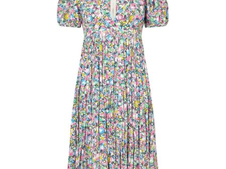 Ossie Clark for Radley Celia Birtwell Bubble Print Smock Dress circa 1969 Online now