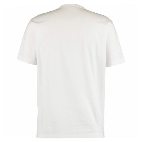 Versace White Leather Studded Medusa T-Shirt Online