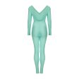 1991 Gianni Versace Turquoise Lycra Catsuit Online Hot Sale