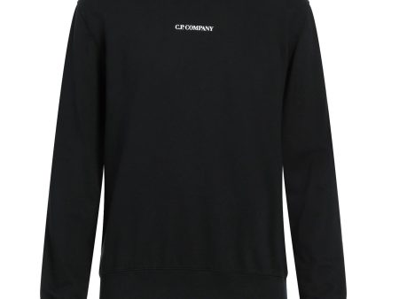 CP Company Black Logo Sweatshirt For Sale