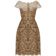 1960s Samuel Winston Gold Lace Dress Online