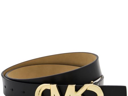 Womens Michael Kors Black Leather Belt For Cheap