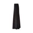 1970s Diana Leslie Black Velvet Fishtail Maxi Skirt Online Hot Sale