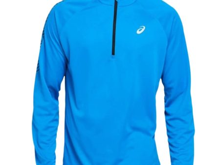 Asics Blue Performance Quarter Zip Online Sale