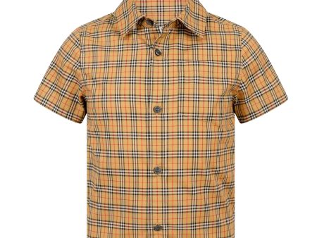 Kids Burberry Check Short Sleeve Shirt Online