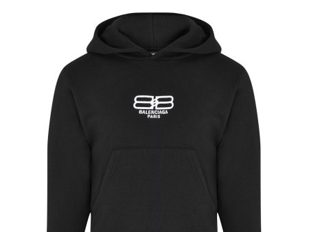 Kids Balenciaga Embroidered Logo Hoodie Online Sale