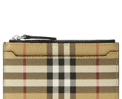 Burberry Check Zip Card Case Cheap