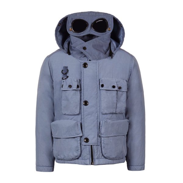 Kids CP Company Flatt Nylon Down Goggle Jacket on Sale