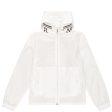 Kids Moncler Aidrian White Logo Jacket Fashion