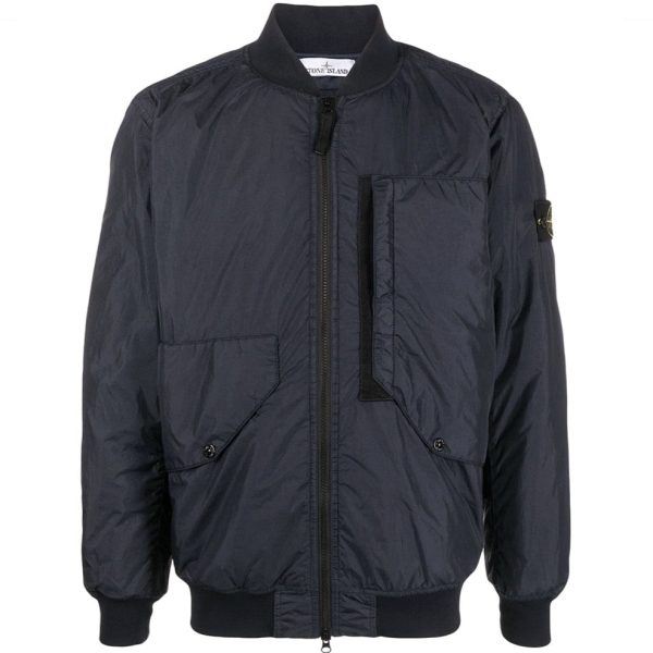 Stone Island Garment Dyed Crinkle Reps Bomber Discount