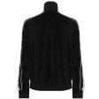 Versace Black Velour Tape Track Jacket Online