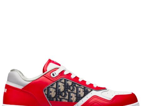 Dior B27 Red Oblique Jacquard Trainers For Cheap