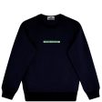 Stone Island Junior Navy Logo Sweatshirt Discount