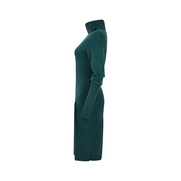 1980s Alaia Wool Teal Green Bodycon Dress For Cheap