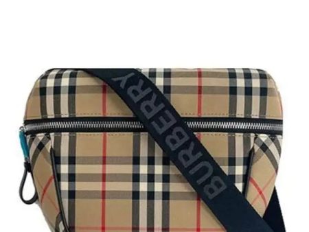 Burberry Vintage Check Bonded Cotton Crossbody Bag Discount