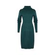 1980s Alaia Wool Teal Green Bodycon Dress For Cheap