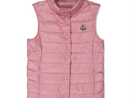 Girls Moncler Pink Liane Bodywarmer Online Hot Sale