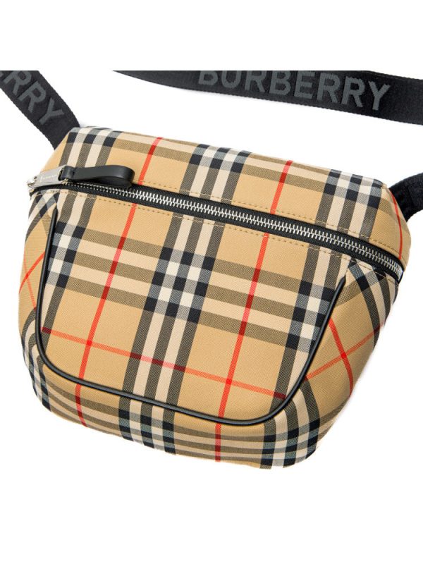 Burberry Vintage Check Bonded Cotton Crossbody Bag Discount