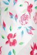 1990s Rachel Robarts Hand-Painted Rose Print Bias Cut Satin Dress For Discount