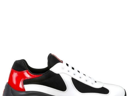 Prada White Patent Americas Cup on Sale