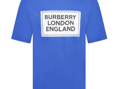 Burberry Blue Logo T-Shirt Discount