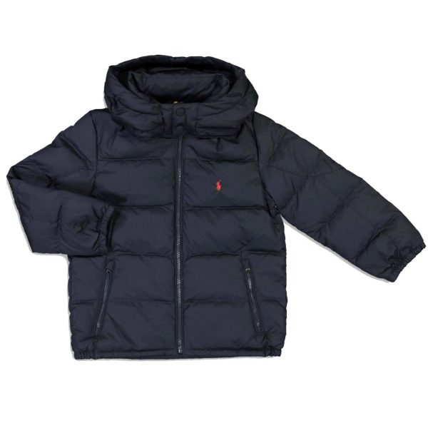 Kids Ralph Lauren Navy Down Coat For Cheap