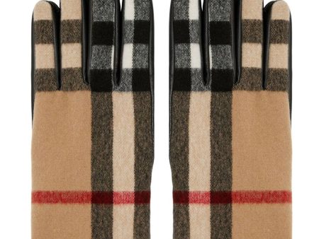 Burberry Gabriel Exaggerated Check Gloves For Sale