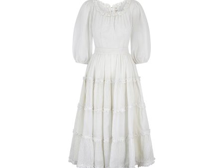 1970s Rodemex Mexican White Cotton Wedding Dress Online Sale