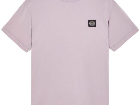 Stone Island Lavender Patch T-Shirt Cheap