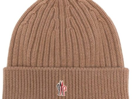 Moncler Grenoble Wool Logo Beanie For Sale