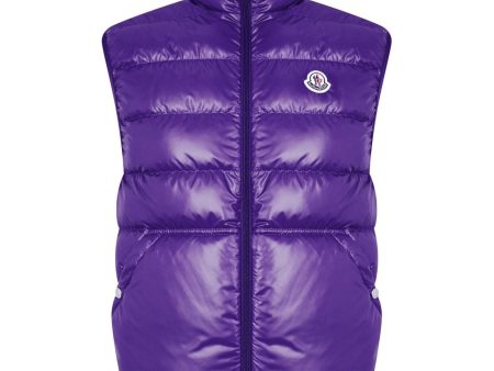 Moncler Purple Aube Padded Gilet Fashion