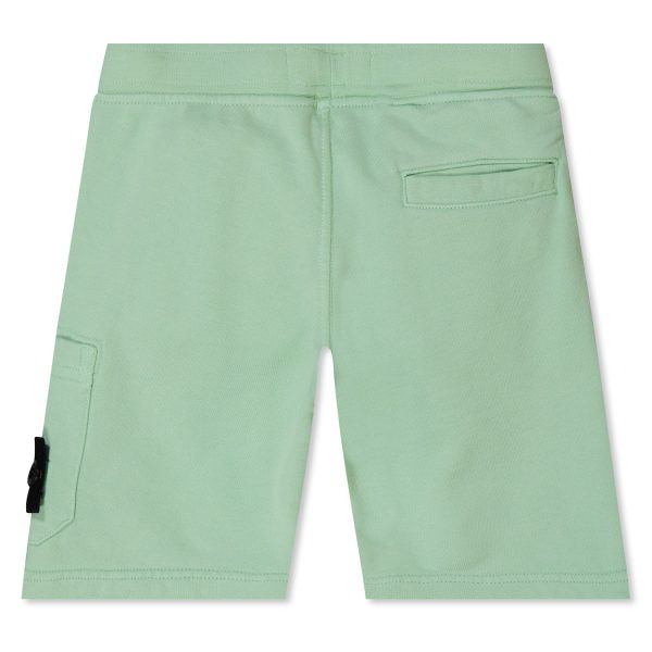 Stone Island Junior Logo-Appliqued Cotton Jersey Shorts on Sale