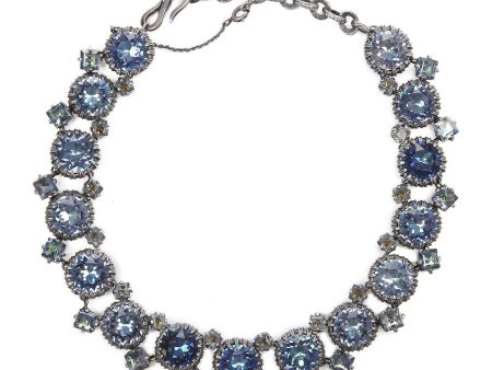 1950s Christian Dior Blue Crystal Necklace For Cheap