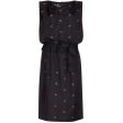 Kitty Copeland 1950s Black Taffeta Silk Polkadot Dress Online now