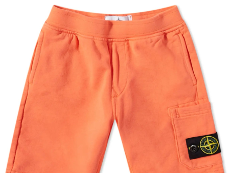 Stone Island Junior Coral Sweatshorts Online Sale