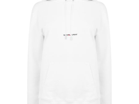 Womens Saint Laurent White Hoodie Sale