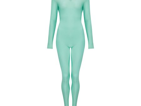 1991 Gianni Versace Turquoise Lycra Catsuit Online Hot Sale