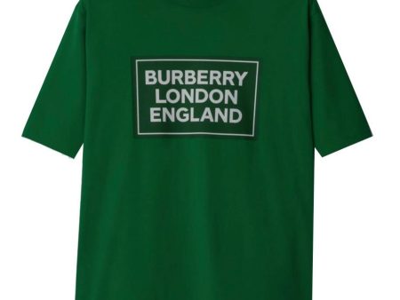 Burberry Green Logo T-Shirt Cheap