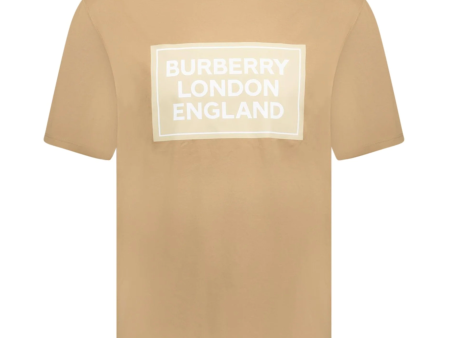 Burberry Beige Logo T-Shirt Sale