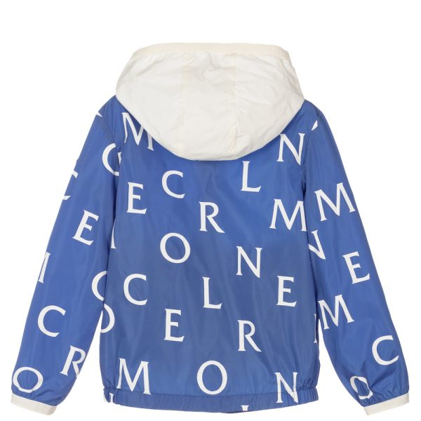 Kids Moncler Blue Logo Jacket Supply