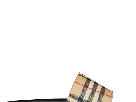 Burberry Furley Logo Check Sliders Online Hot Sale