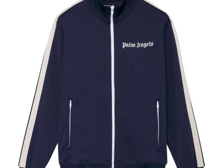 Palm Angels Navy Track Jacket Online Hot Sale