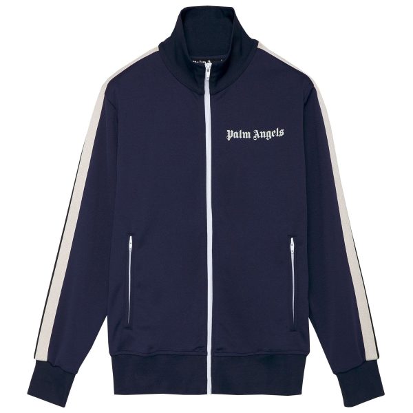 Palm Angels Navy Track Jacket Online Hot Sale