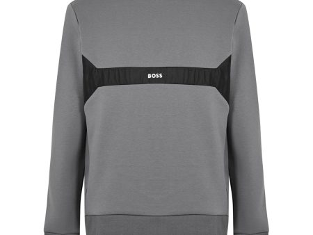 BOSS Grey Small Logo Sweatshirt Fashion